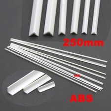ABS Plastic Channel Strip Bar Angle-L Profile 250mm DIY Trims Craft Build Model