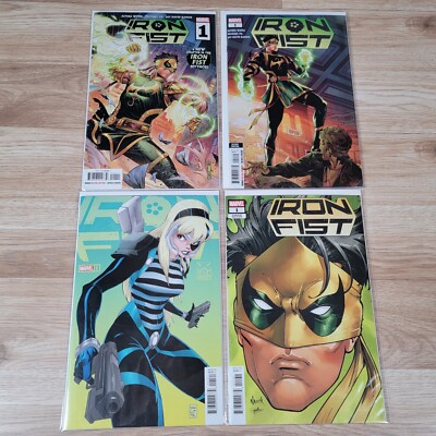 Iron Fist 1 A B C 2nd Print Dragotta Cheung Nauck Yg Marvel Comics 2022 Lot of 4