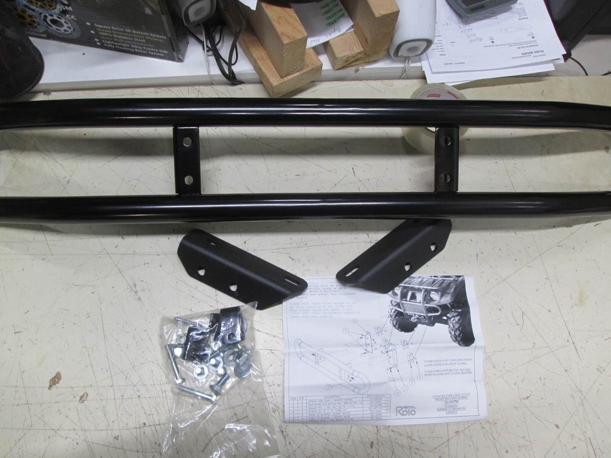 Yamaha Kodiak 400 450 00-04 Quadrax Push Bar Front Bumper + Mount