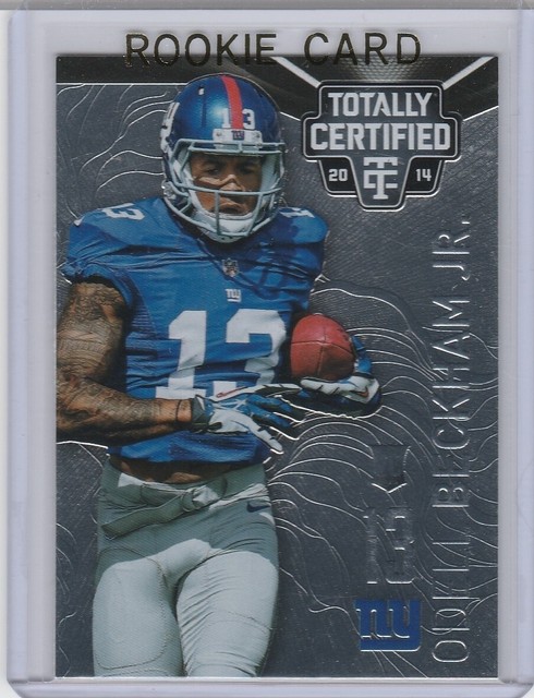 ODELL BECKHAM JR RC Totally Certified 2014 ROOKIE CARD Football ...