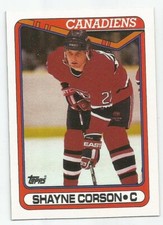 SHAYNE CORSON 1990-91 TOPPS CARD NM-MT CONDITION