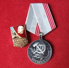 1974 ORDEN Medaille & Abzeichen Veteran Arbeit UdSSR LENIN Aktivist