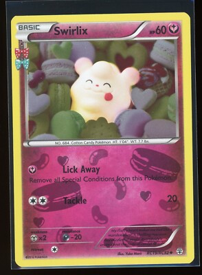 HOLO Swirlix RC19/RC32 NM - Yuka Morii Clay Art XY Generations