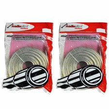 Pack of 2 New Nippon CABLE14100 100' Audiopipe 14 Gauge Speaker Wire Clear
