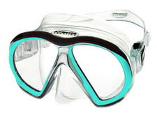 Atomic Aquatics SubFrame Mask - Clear/Aqua - Dive Masks - 04-0127-00