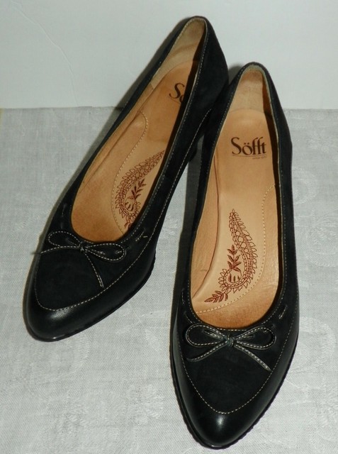 sofft black heels