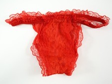 NEW Unbranded TRUE VINTAGE 80s-90s Lace Nylon String Bikini Panty