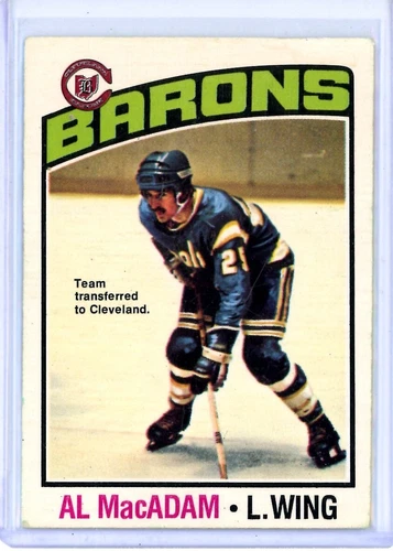 1976-77 O-Pee-Chee #237 Al MacAdam - Cleveland Barons - BREAK SET