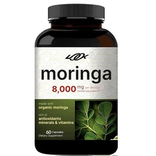 Moringa Capsules, Organic Made from Moringa Powder | Green Superfood,Skin Health