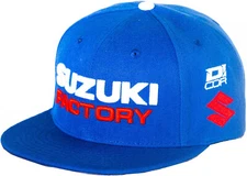 D'Cor Visuals Suzuki Factory Snapback Hat -  Mens Lid Cap