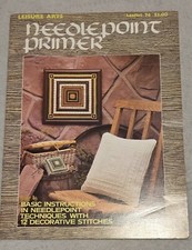 Vintage Leisure Arts Needlepoint Leaflet 74 Needlepoint Primer 12 Stitches 1976