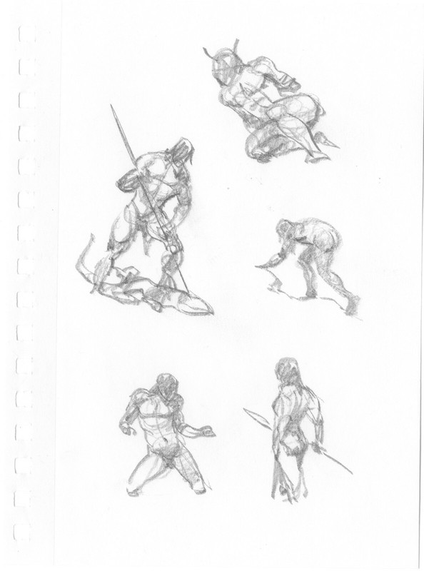 Mike Hoffman Original Pencil Art comic artist Personal Notebook 2013 202b