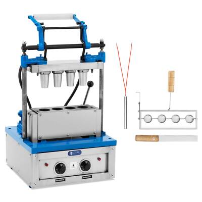 Waffeleisen für Eiswaffeln 100 - 120 Waffeln/h Ø 55 x 70 mm 4200 W
