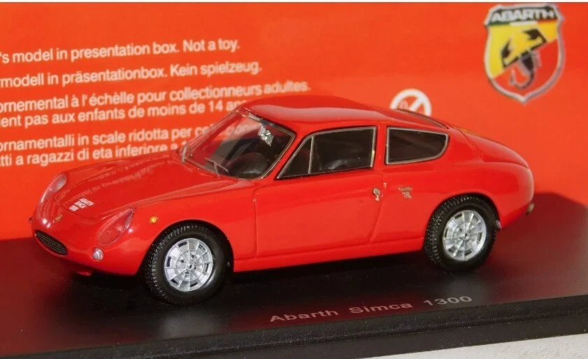ABARTH SIMCA 1300 RED SPARK S1303 1:43  - Image 3 of 4
