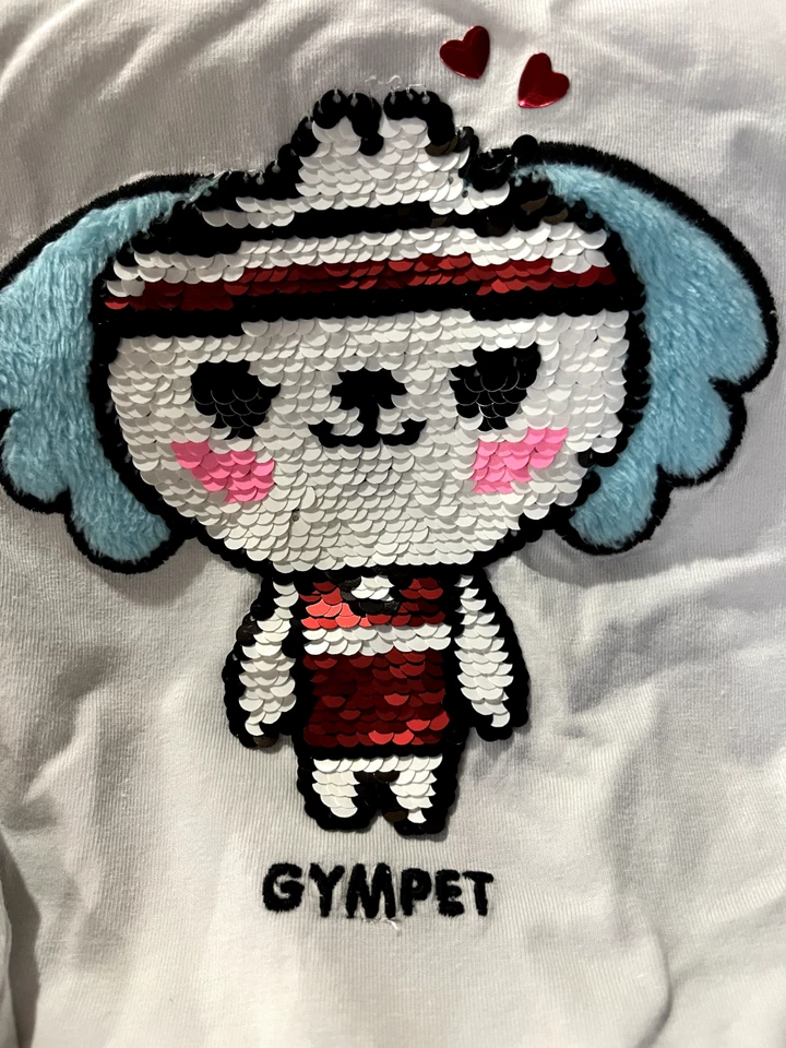 H&M - Camisa Toca Life Niños - Lentejuelas Fuzzy Gympet Crumpet - TALLA 3-4Y ¡LINDA! Foto 2 de 4