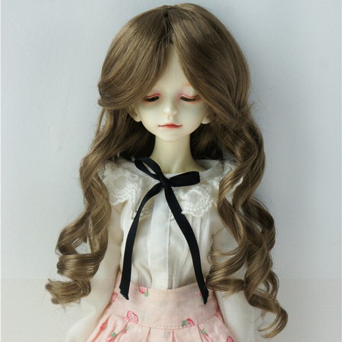 Peluca de mohair sintética BJD para muñeca OB11 YOSD MSD SD Lati cabello peluca rizada larga cabello - Imagen 9 de 17
