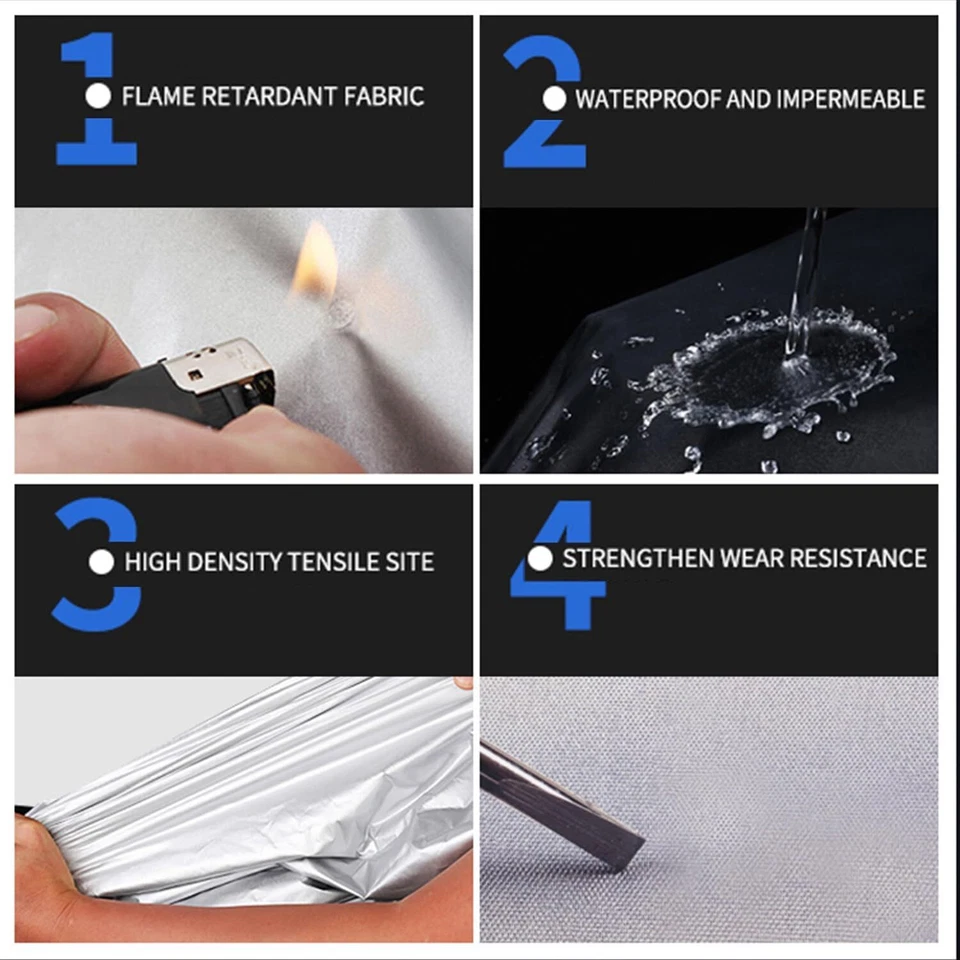 For Chevrolet Equinox Full Car Cover Outdoor Sunproof Dustproof Rainproof UV - Image 2 of 4