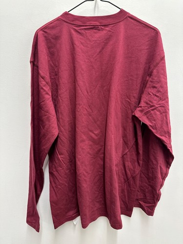 Prana Mens Large Dri Balance Long Sleeve Graphic Shirt Red Wine Sprout NWT - Picture 6 of 6
