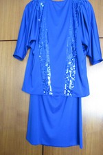 Festliches Kleid, Cocktailkleid für Feste und Feiern,  Pailletten, zweiteilig