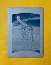 2017 Upper Deck UD Goodwin Champions #18 Giraffe Base Cyan Printing Plate #1/1
