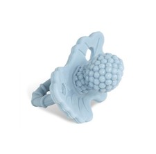 Razberry Silicone Teether Light Blue Berrybumps Design Cooling Baby Relief