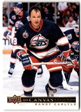 Randy Carlyle 2020-21 SP Signature Edition Legends UD Canvas #C-8 Winnipeg Jets
