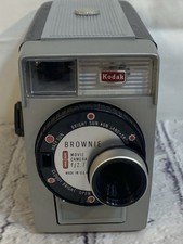 Kodak Brownie 8 No. 142 Movie Camera F/2.7 8mm Original Box  Manual Working