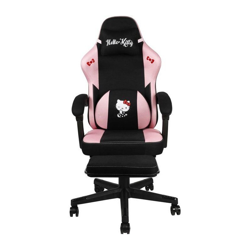 Chaise Gaming KONIX Hello Kitty inclinable à 150° pour un confort de jeu optimal