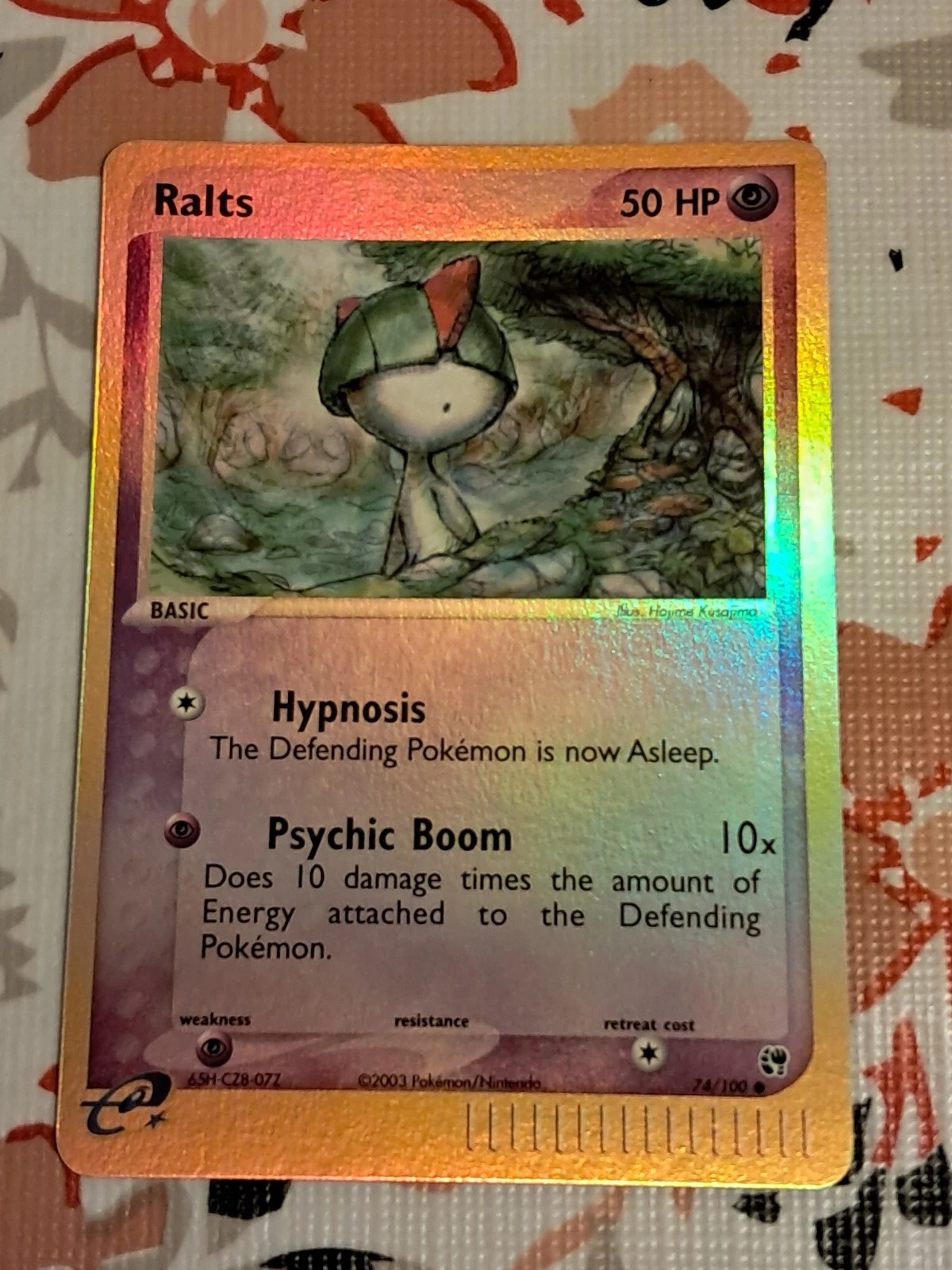 Pokemon Card Ralts 74/100 Sandstorm Reverse Holo NM
