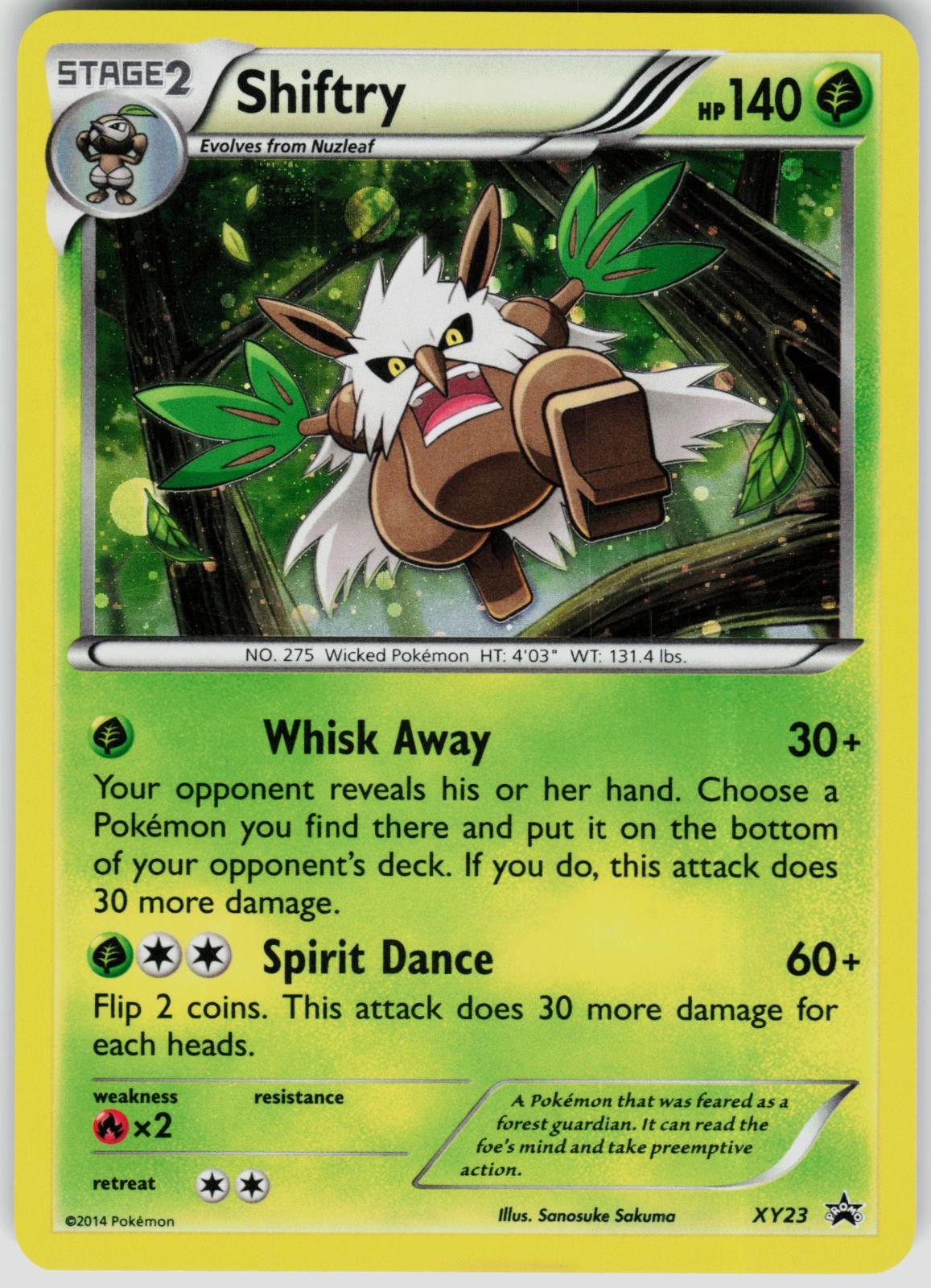 Shiftry XY23 Holo Promo XY Promo Pokemon Near Mint