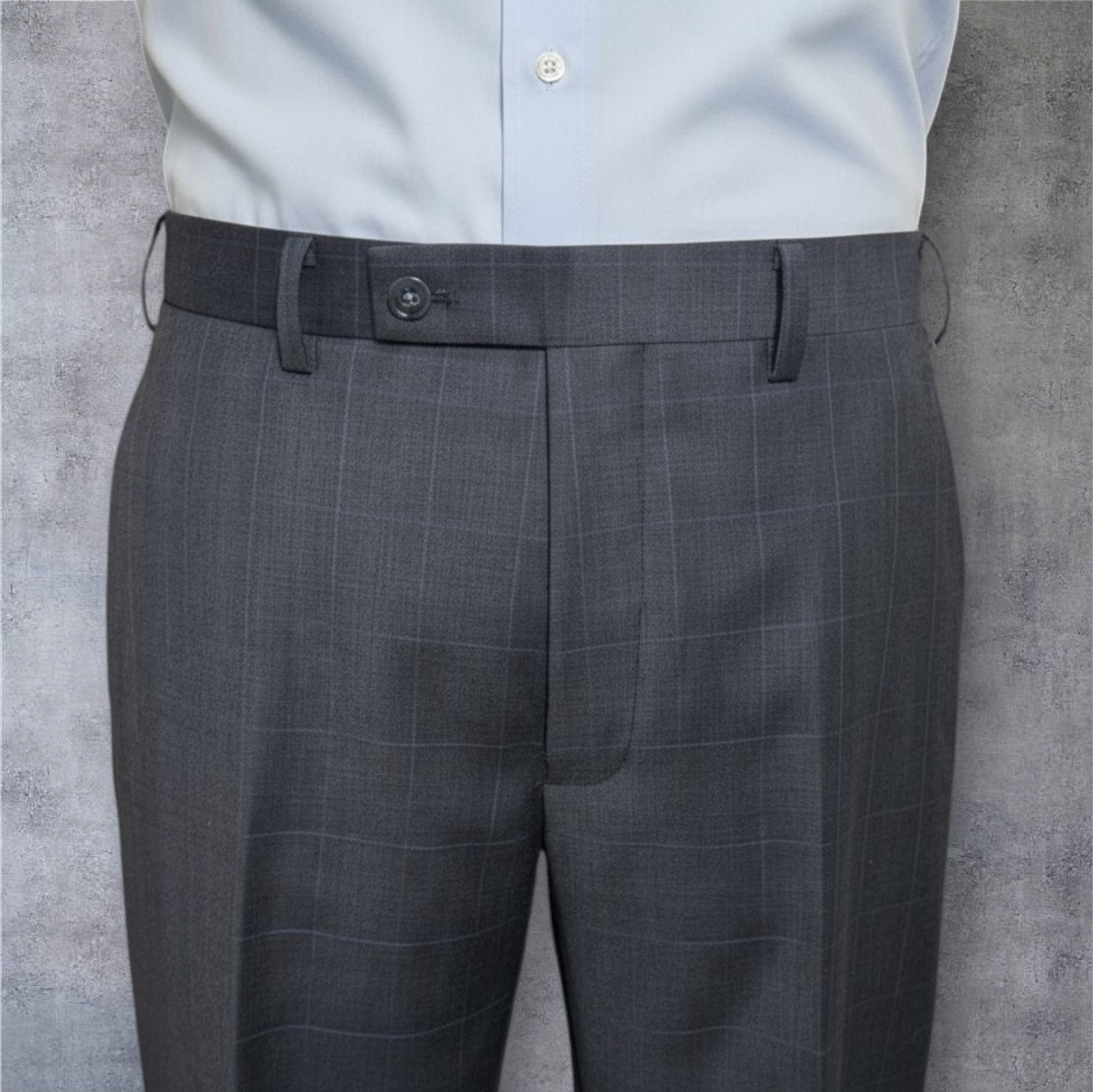 CALVIN KLEIN Extra Slim Fit Mens 2-Piece Suit 42R Jacket 35W Pants Unhemmed Gray thumbnail 3