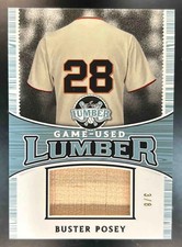 2024 Leaf Lumber Buster Posey Game Used Platinum /8 #GUL-12 MEM