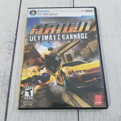 Flatout Ultimate Carnage Video Game (Windows PC DVD, 2008)