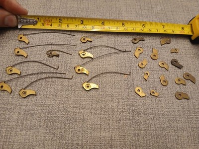 Vintage Clock Clicks & Click Springs   Mixed Lot (25 Clicks Total), Clock Parts