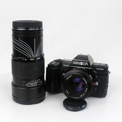 Minolta Maxxum 7000 35mm Film Camera - 50mm F1.7 AF + 28-200mm Sigma Lens Tested