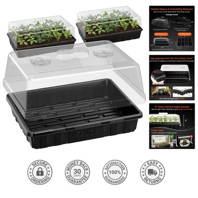 Weather Resistant Seed Starter Tray Set - Perfect for Indoor & Outdoor Gardening