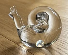Steuben Glass Snail Figurine Paperweight David Hills 7982 1949 Excellnt No Chips