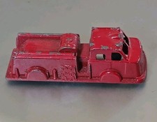 Vintage Midgetoy Fire Truck, Red, 3" long VGC