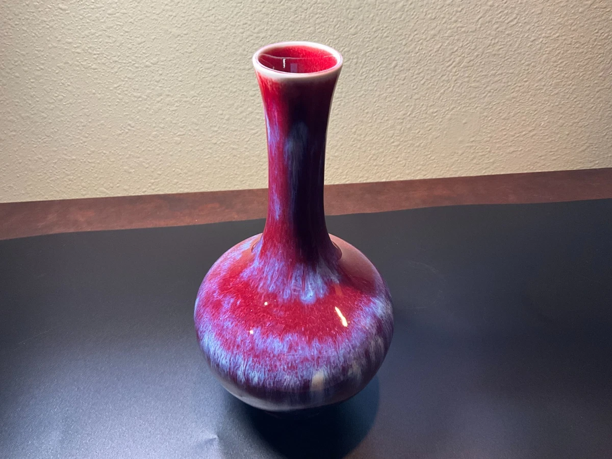 陶瓷红色1940 年后中国古董花瓶| eBay