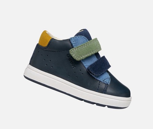 Geox Biglia Baby Shoes In Navy/Dark Sky - Size UK Kids 8.5 - New Boxed