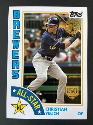 2019 Topps 1984 Baseball All-Stars 150th Christian Yelich #d 022/150 1/1? HIS #!