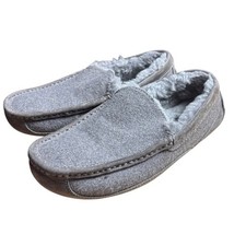 UGG Ascot Gray Wool Slippers w/Wool Fleece Lining Men s Sz 7/Women s 8.5