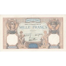 [#336793] France, 1000 Francs, Cérès et Mercure, 1939-09-21, L.7963, AU