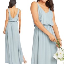 Show Me Your Mumu Kendall Maxi Bridesmaid Dress Solver Sage Crisp NWT