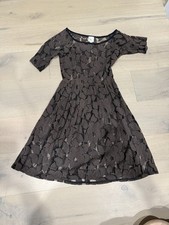Anthropologie Sparrow Lace Brown Dress XS