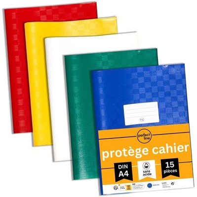 15 Raphia Notizbuchschoner Format A4, 5 Farben, Notizbuchschoner