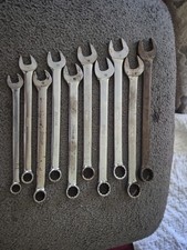Snap On Tools Oexm710 10 Pc 12pt Metric Combination Wrench Set 10-19mm Old Ugly
