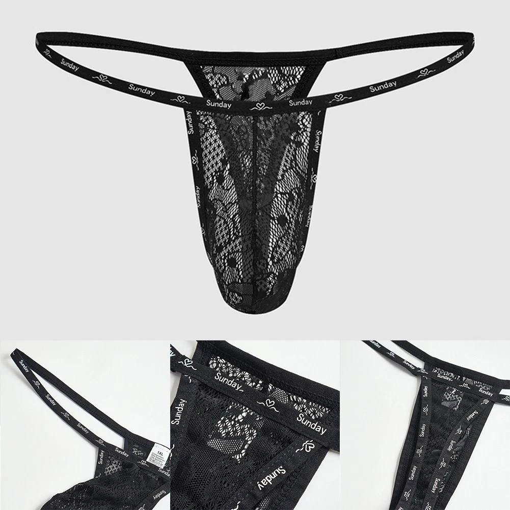 FEOYA Slip Uomo Con Catena In Metallo – Perizoma In Tessuto Seta Ghiaccio – Vita Bassa Traspirante - 2
