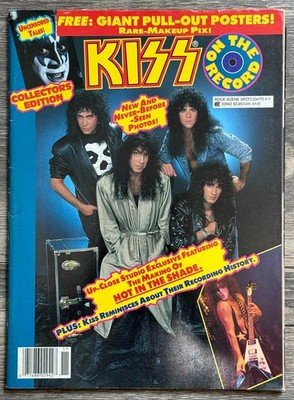 KISS Rock Scene Spotlights #11 February 1990 Magazine Paul Gene Ace Peter Eric