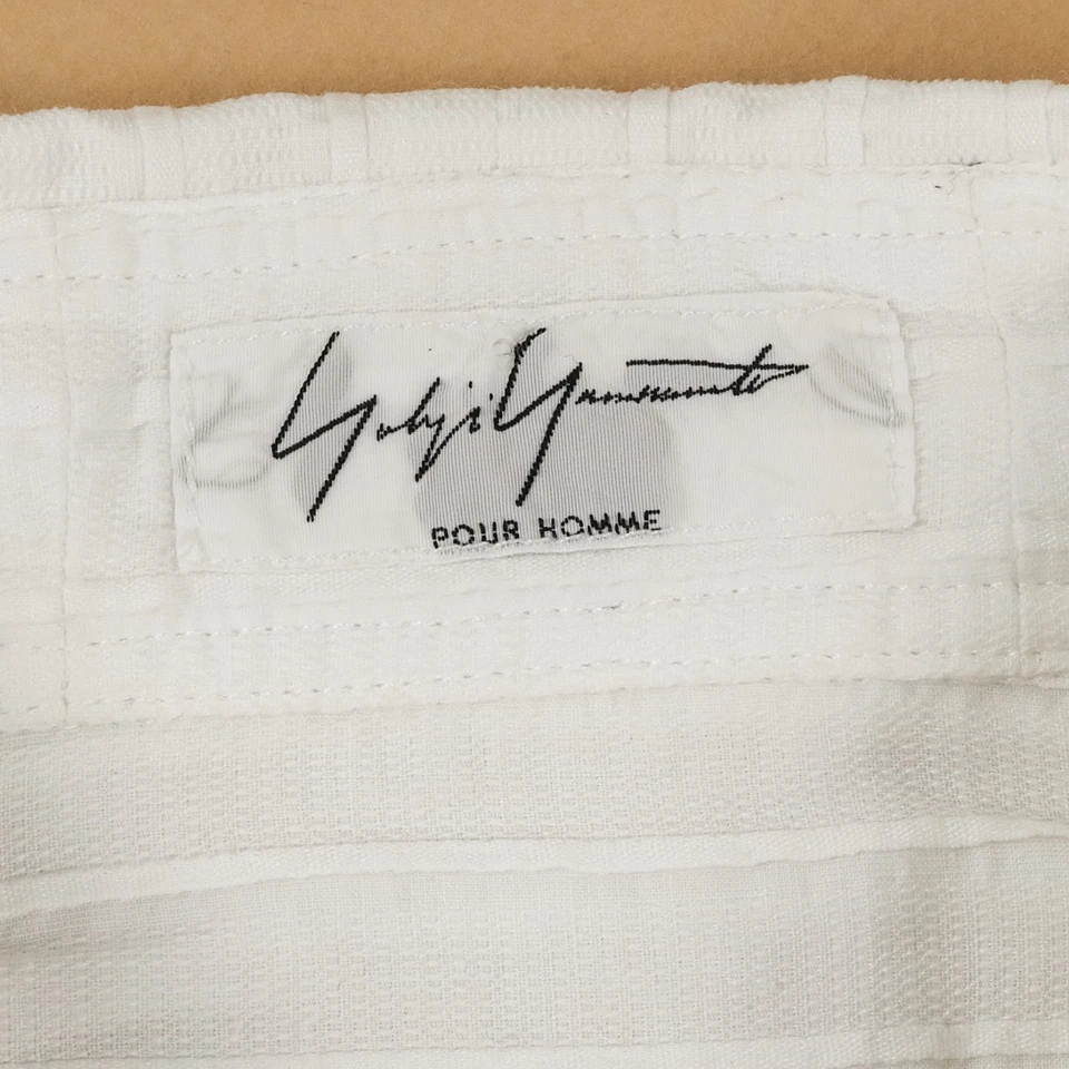 CAMISA A RAYAS YOHJI YAMAMOTO POUR HOMME VINTAGE BLANCA MANGA LARGA HOMBRE Foto 2 de 4